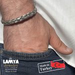 دستبند نقره ترکیه, مدل بیزمارک, زنجیر نقره , نقره , خرید نقره , ترکیه, گالری نقره لمیا , خرید نقره ایتالیا, نقره ساخت ترکیه